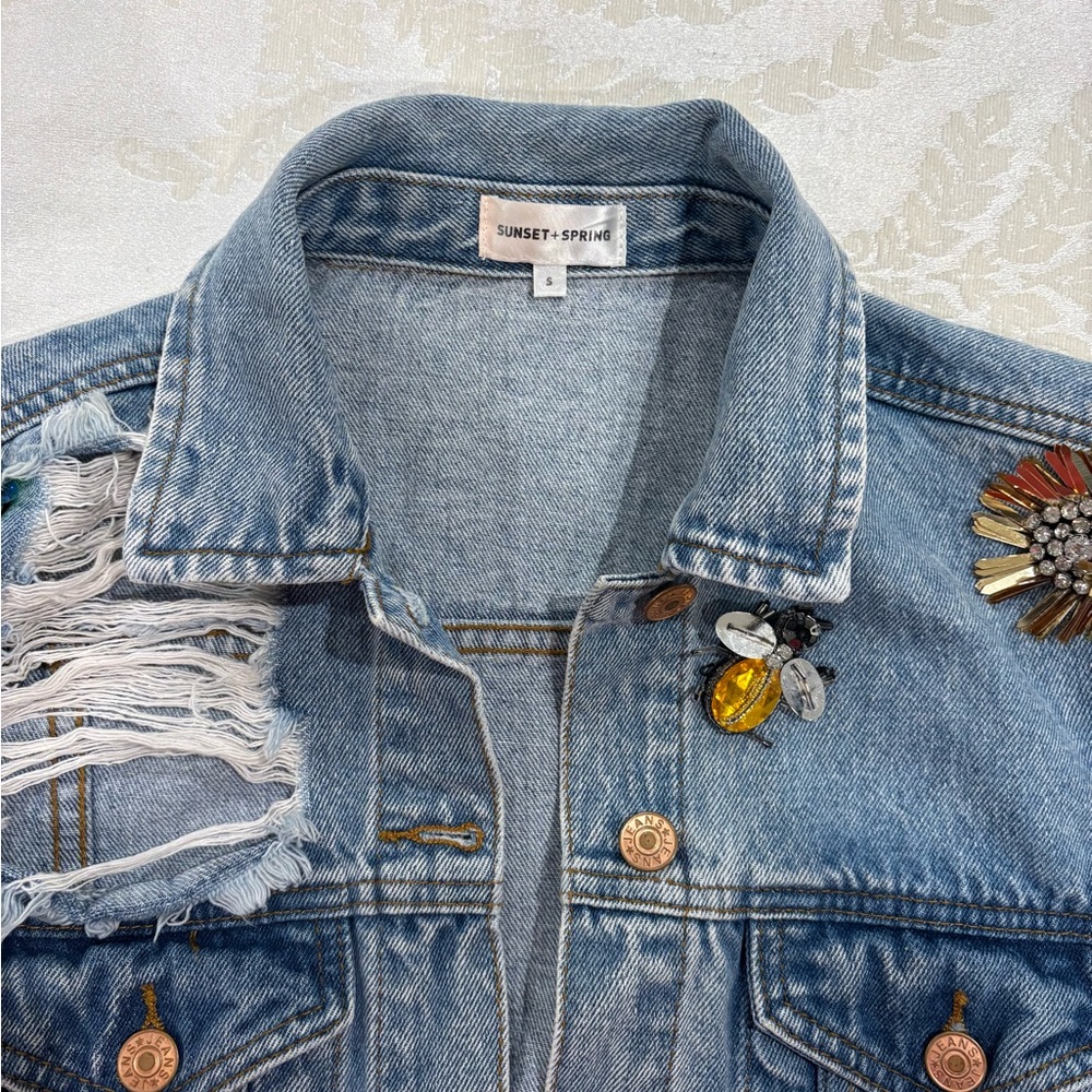 Embellished Denim Jacket from Sunset + Spring - Picture 10 of 12